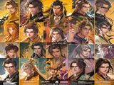 黄漫天堂国漫原创作者展示页面，多位新锐作者头像与代表作品封面排列展示